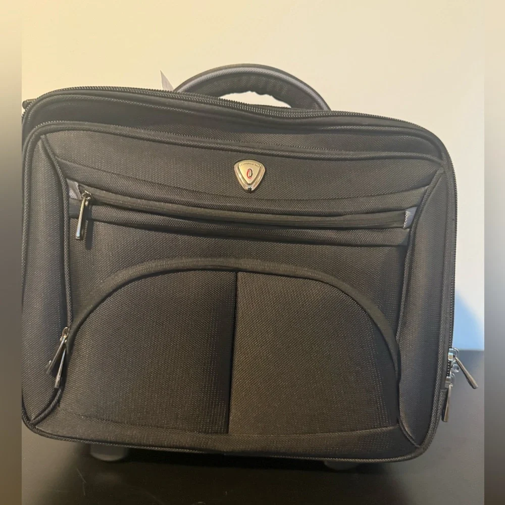 Black Rolling Briefcase